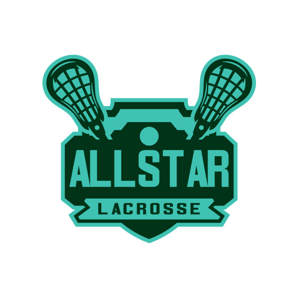 All stars Lacrosse Logo Template Thumbnail