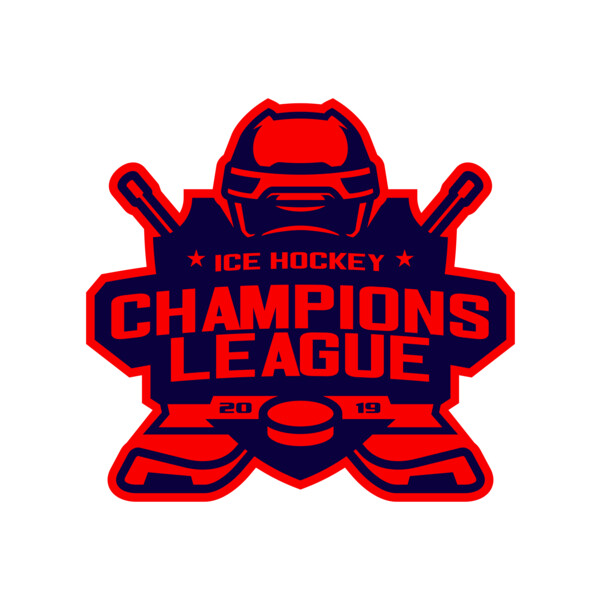 Champions League Ice Hockey logo template Thumbnail