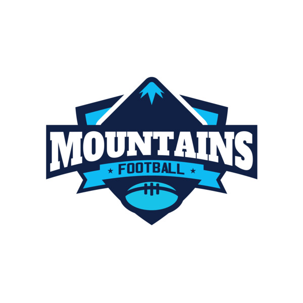 Mountains Football logo template Thumbnail