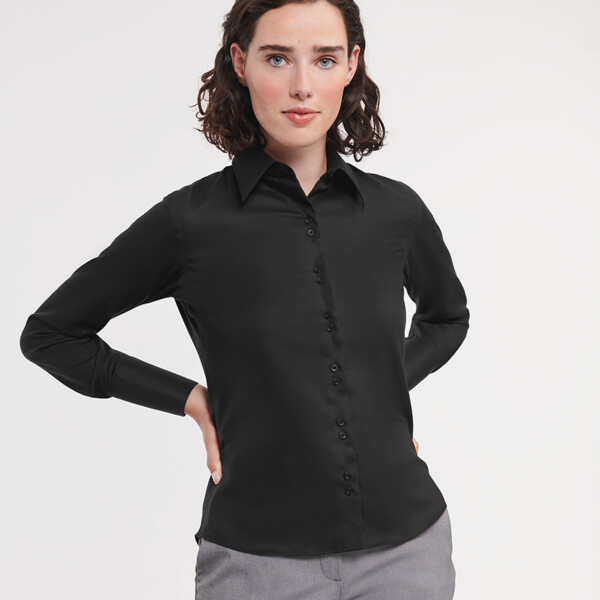 Russell Collection Ladies Long Sleeve Ultimate Non-Iron Shirt Thumbnail
