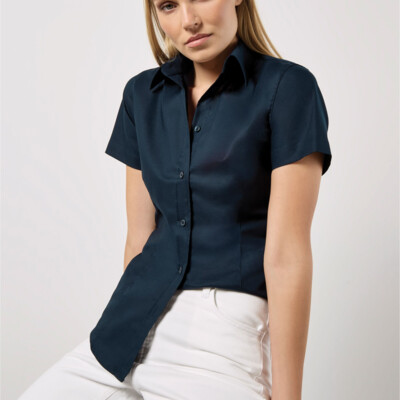 Tailored Fit Short Sleeve Workwear Oxford Shirt Thumbnail